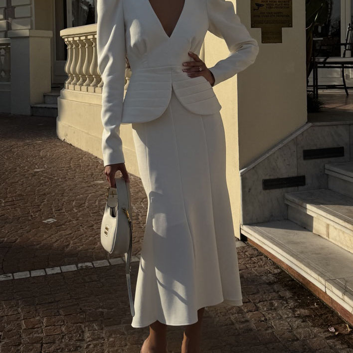 Stylish Two Piece Skirt Set