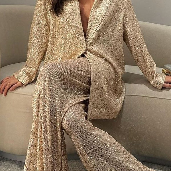 Glam Two Piece Sequin Set