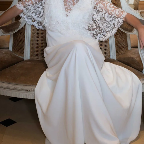 Lace Shawl Maxi Dress