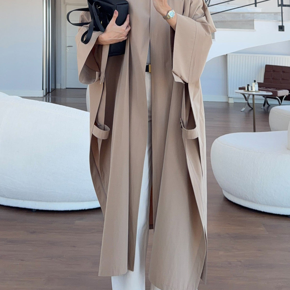 Designer Cape Trench Coat