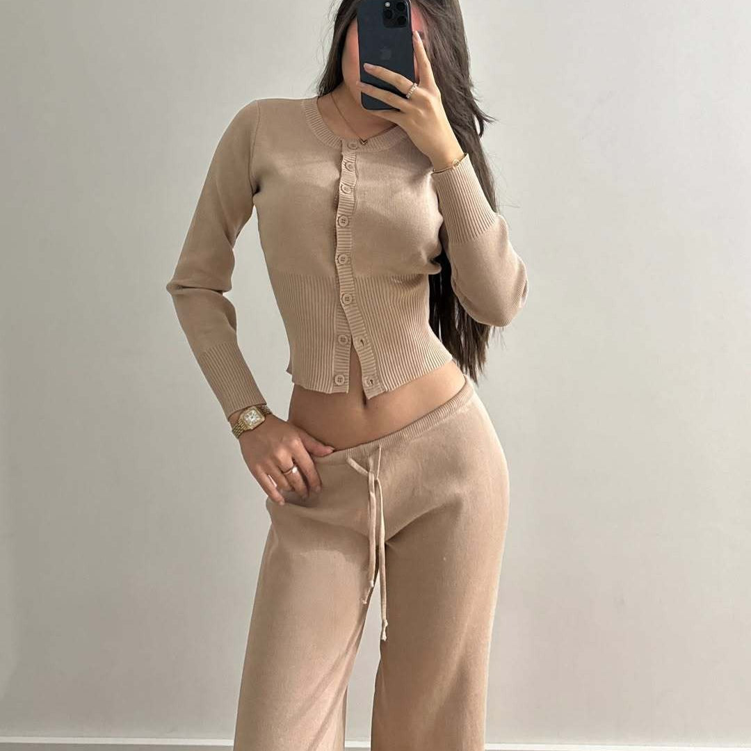 Pure-Aura Sexy Knit Set