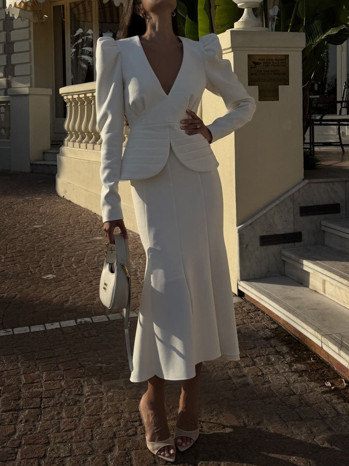 Stylish Two Piece Skirt Set