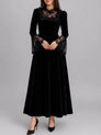 Una Elegant French Lace Slim-Fit Dress