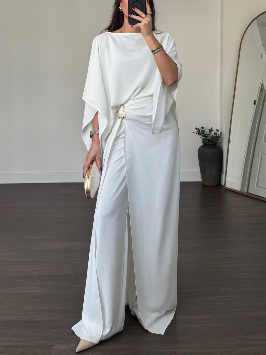 Fashion Asymmetric Pants Set