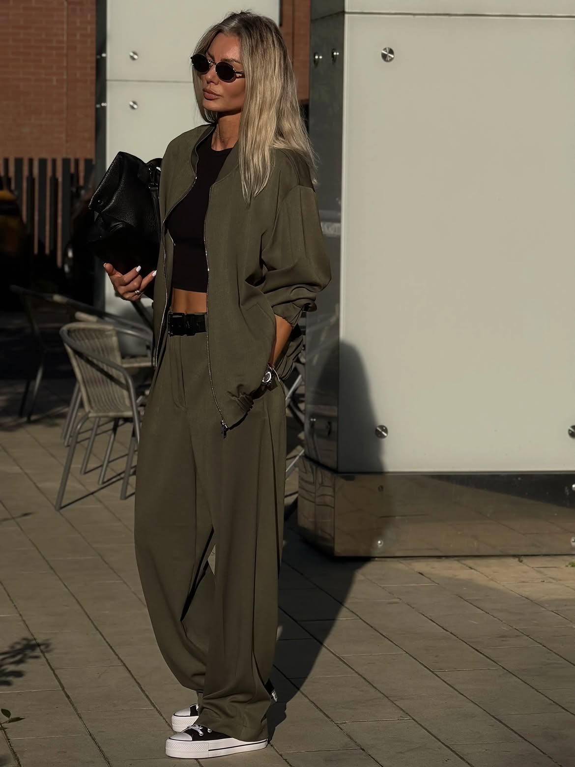 Casual Two Piece Pants Set