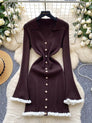 Socialite-Style Ruffle Waist-Defining Mini Dress