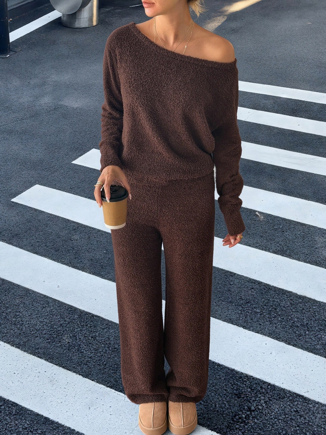Casual Long-Sleeve Pants Set
