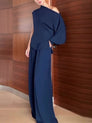 Robe mi-longue à manches lanternes et imprimé graffiti, nouée à la taille