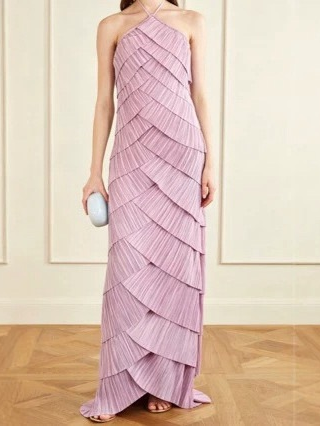 Robe mi-longue à manches lanternes et imprimé graffiti, nouée à la taille