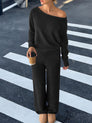 Casual Long-Sleeve Pants Set