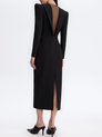 Backless Slim-Fit Midi Dress