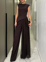 Asymmetric Vest & Pants Set
